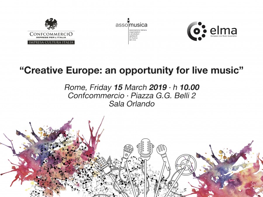 Programme - Conference "Creative Europe: an opportunity for live music" - Rome, 15 March 2019